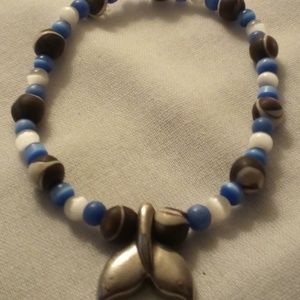 Bracelet with whale tail charm